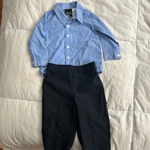 TFW button down shirt with dress pants for 6/9 old boy